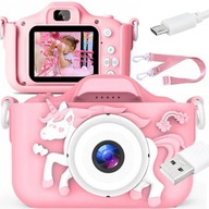 Digitálny fotoaparát CoolStaff Digitálny fotoaparát Jednorožec pre deti ružový
