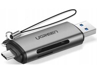 Adapter USB + USB-C UGREEN czytnik SD + microSD