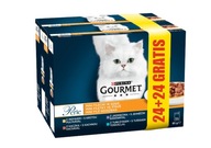 Purina GOURMET PERLE indyk kaczka tuńczyk 48 x 85g