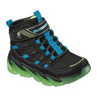 Detské topánky SKECHERS Mega-Surge Flash Breeze black/blue/lime 30 EU