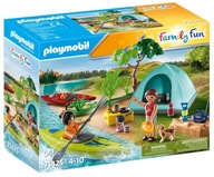Playmobil Biwak pod namiotem Zestaw wakacyjny Figurki Family Fun