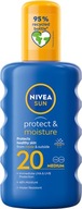 NIVEA SUN Hydratačný balzam v spreji na opaľovanie SPF 20, 200 ml