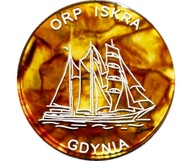 Bursztynowa moneta ORP Iskra Gdynia