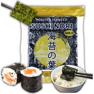 WODOROSTY NORI GOLD 50 ARKUSZY 130G ALGI GLONY 50 SZT DO SUSHI ASIA KITCHEN