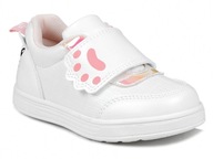 Detská športová obuv biela Dievčenské tenisky na suchý zips Wojtyłko 24391 22