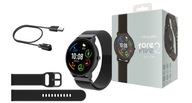 Smartwatch zegarek męski ForeveR ForeVive 2 Slim SB-325 czarny 2 opaski