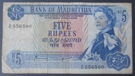 Banknot Mauritius 5 Rupees 1967