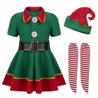 Kostium świąteczny zielony Elf cosplay