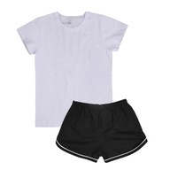 Dievčenské športové oblečenie Tričko a šortky, čierna, Tup Tup, veľ. 152