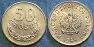 50 gr groszy 1949 MN miedzionikiel ładny stan