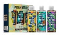 Faith In Nature płyn żel do mycia ciała 3x100ml ZESTAW PODRÓŻNY PREZENT