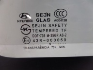 window bodywork left rear part HYUNDAI MATRIX 01-10 2006R
