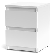 SZEKRÉNY KOMÓD ÉJJELI ASZTAL 2 FIÓK SM2 FEHÉR