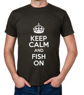 koszulka KEEP CALM AND FISH ON prezent