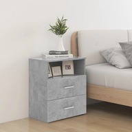 Nočný stolík sivý betón 50x32x60 cm
