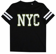 C&A nowa bluzka T-SHIRT NYC czarna 146/152