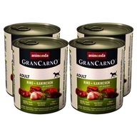 Animonda GranCarno Adult wołowina i królik z ziołami 800g x 4