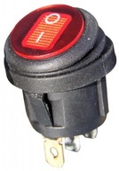 Przełącznik włącznik hermetyczny czerwony 12V 20A