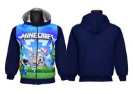 bluza MINECRAFT rozpinana kaptur A62 rozm. 140