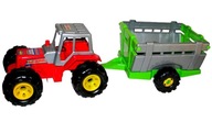 Traktor s prívesom poľnohospodárske vozidlo stroj