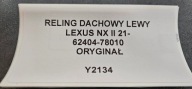 Dachreling dach links LEXUS NX II 21- Original 62404-78010