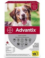 Bayer Advantix na kleszcze pchły 4x2,5 psy 10-25kg