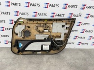 BMW F36 side door left front black leather blue moulding