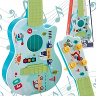 WOOPIE Akustická gitara pre deti zelená 43 cm