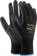 Rękawice robocze / Czarne / Rozmiar: 9 - L / OX-POLIUR_BB9 - 10 szt.