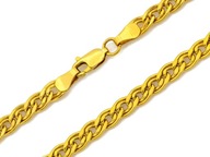 Masywny złoty łańcuszek splot monalisa szer 4.4mm żółte złoto 585 dł 50 cm
