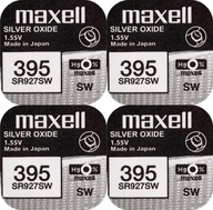 Bateria Srebrowa Maxell 395 SR927SW SR57 1szt. x4