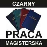 oprawa twarda PRACA MAGISTERSKA do 120 kartek KIELCE - kolor CZARNY