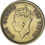 Moneta, Hong Kong, 5 Cents, 1950, AU(55-58), Miedź
