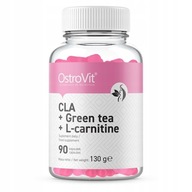 Kapsułki OstroVit CLA+Green Tea+L-Carnitine smak naturalny 128 g 90 szt.