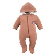 Kombinezon niemowlęcy dresowy brązowy dla chłopca Eevi Cars&Bears