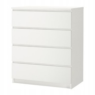 IKEA MALM komoda 4 szuflady 80x100 cm BIAŁY