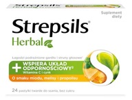 STREPSILS HERBAL miód, melisa i propolis, 24 past.