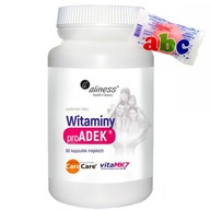 ALINESS ADEK COMPLEX vitamín A D E K2 MK-7 60kap BEZ lepku laktózy a GMO