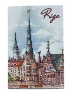 Magnes Magnez lodówkę Łotwa Ryga Old Town Starówka