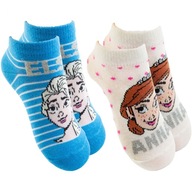 2x Pätky bavlnené ponožky Anna a Elza 31-34