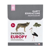 Karty obrazkowe Montessori ZWIERZĘTA EUROPY memo