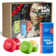 Kozmetická sada pre ženy Prírodný dezodorant, balzam na pery ECOSOFT