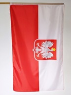Flaga Polski z orłem godło bandera orzeł 150x90cm