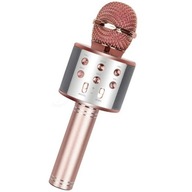 Bezdrôtový karaoke mikrofón pre deti ružový GelldG