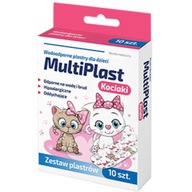 MultiPlast wodoodporne plasty dzieci w kotki 10x