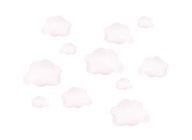 Samolepky na stenu Mraky mraky ružové