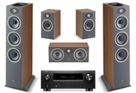 FOCAL THEVA N3-D + N1 + CENTER DARK WOOD + DENON AVR-X2800H KINO 7.0 ATMOS