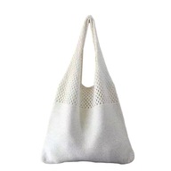 ch-Woven Fashion Women s Woven Hollow Fabric White