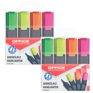 Office Products zakreślacze komplet 4 kolorów - 2 zestawy