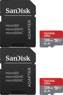 Karta pamięci SanDisk Ultra microSDXC 128GB+SD x2